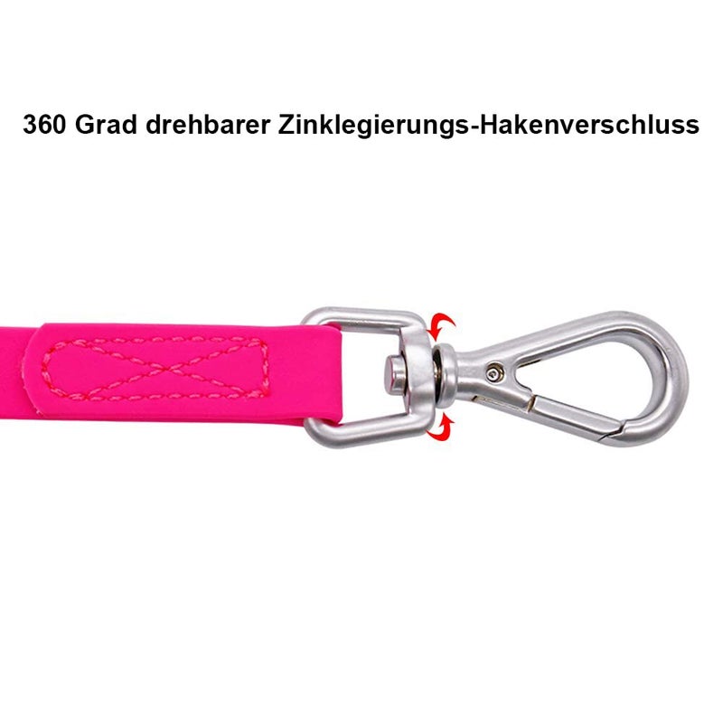 NIMBLE Waterproof Dog Training Leash 50FT 30FT 15FT 10FT 5FT Heavy Duty Recall Long Lead for Large Medium Small Dogs (30FT, Pink) - Image 3